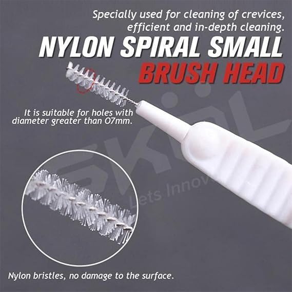 10 PCS SHOWER HEAD CLEANING BRUSH REUSABLE SMALL BRUSH PHONE HOLE ETC.