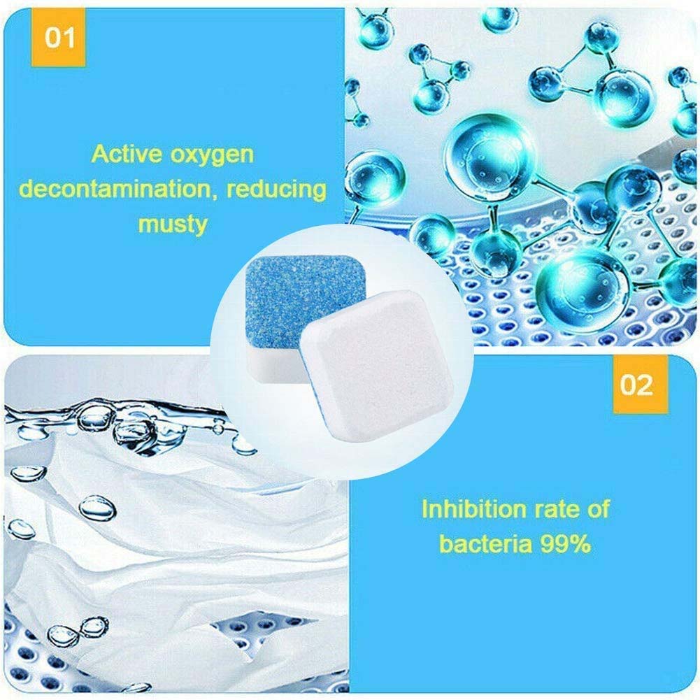 Washing machine Deep Cleaning Tablets Pack of 12Pcs