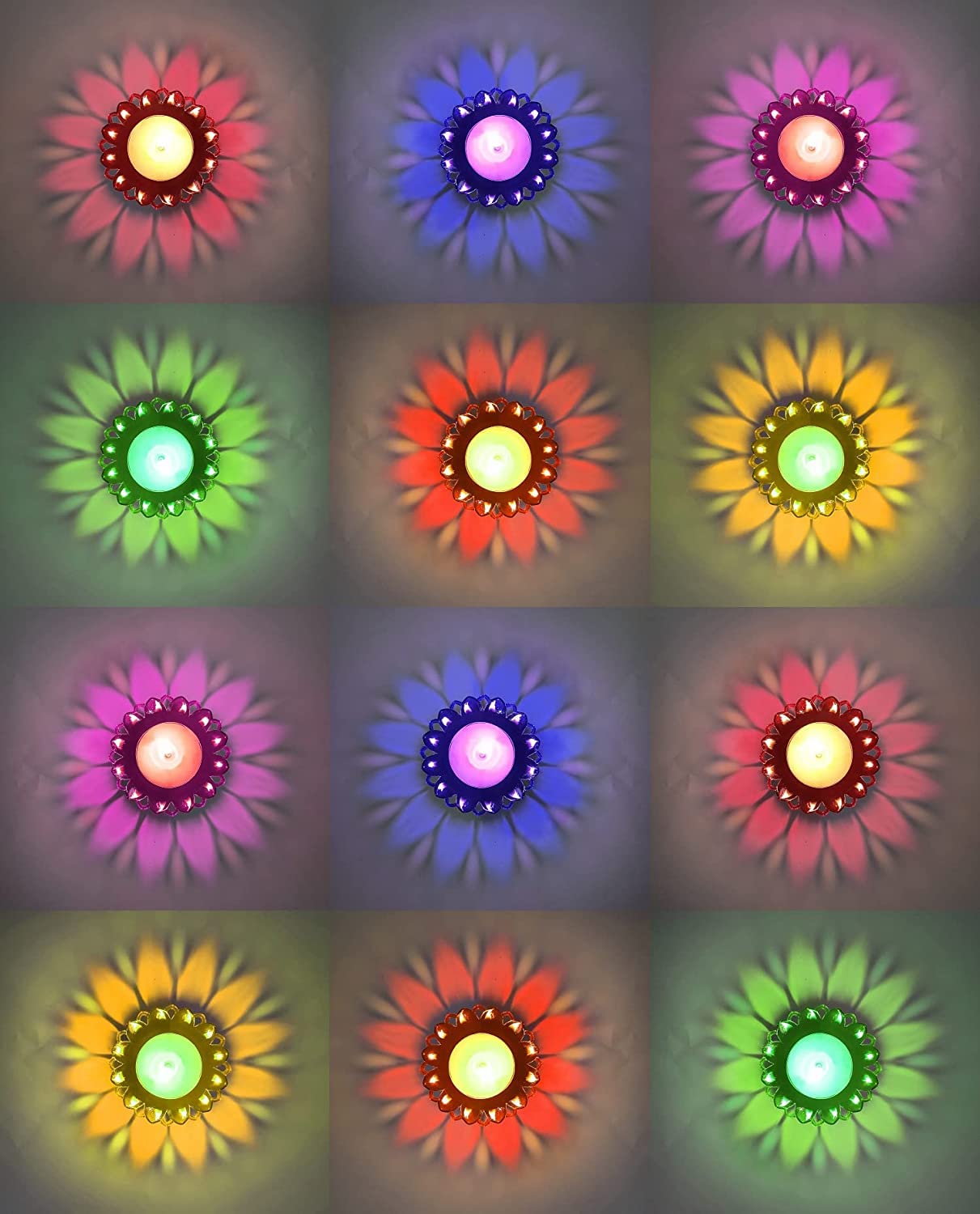 3D REFLECTION DIYAS (BUY 14 GET +8 Diyas FREE)