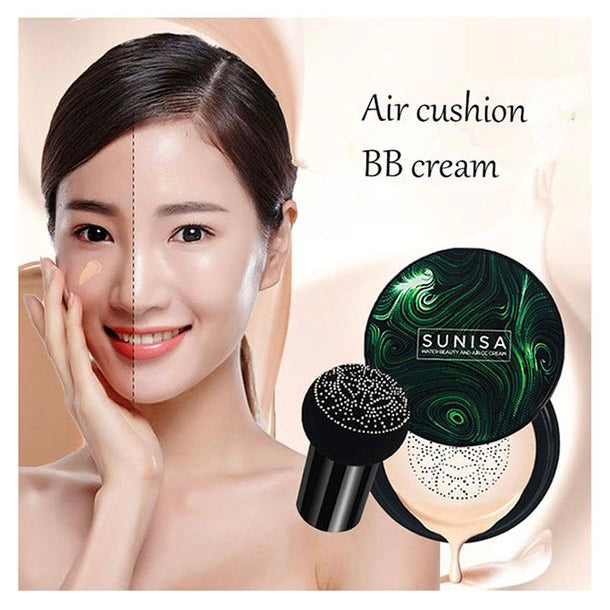 Waterproof CC Cream With Mushroom Head Makeup Brush - 2024