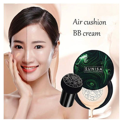 Waterproof CC Cream With Mushroom Head Makeup Brush - 2024