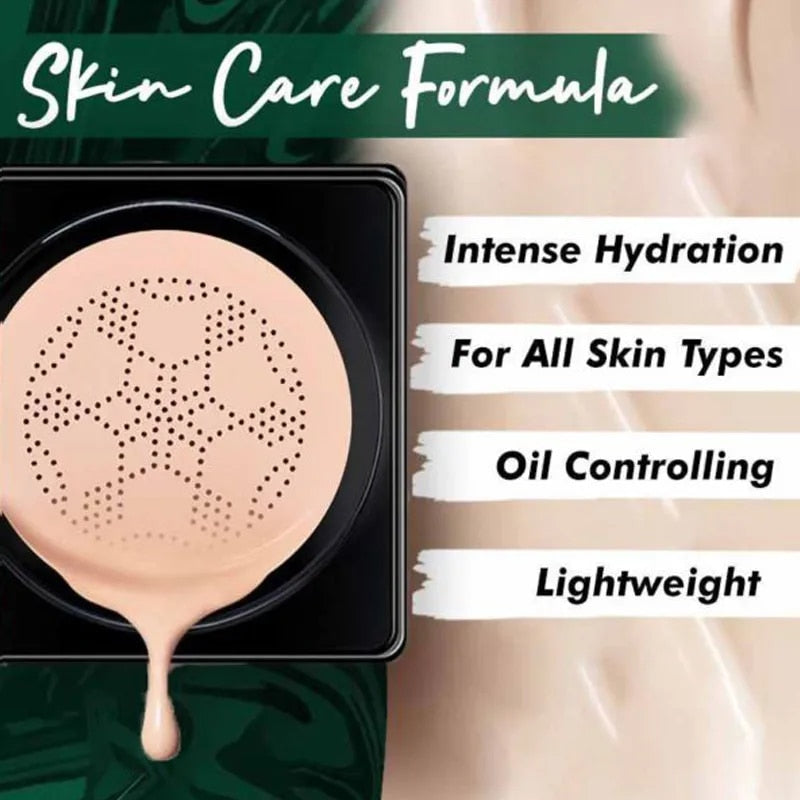 Waterproof CC Cream With Mushroom Head Makeup Brush - 2024