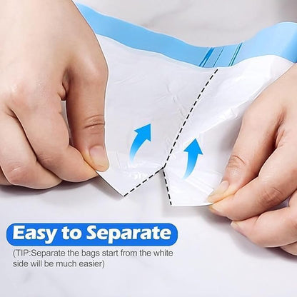 CleanMate Drawstring Bags - Disposable Garbage Bag 1 Roll (100 Pieces)