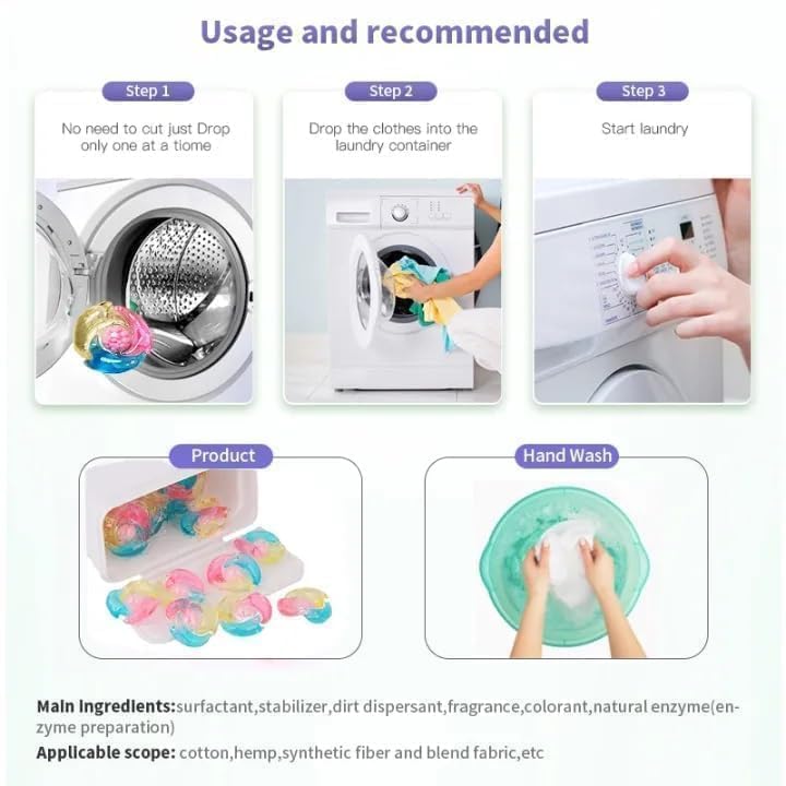 5-in-1 Laundry PowerPods Pro – Ultra Cleaning | Long Lasting Freshnes Pack Of 30
