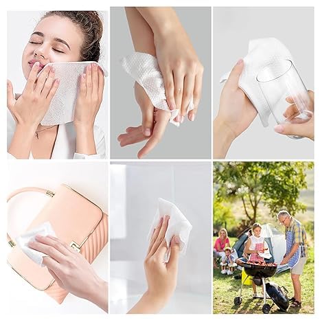 Compressed Mini Portable Magic Towels for Travel, Home, Outdoor Activities - Pack of 12