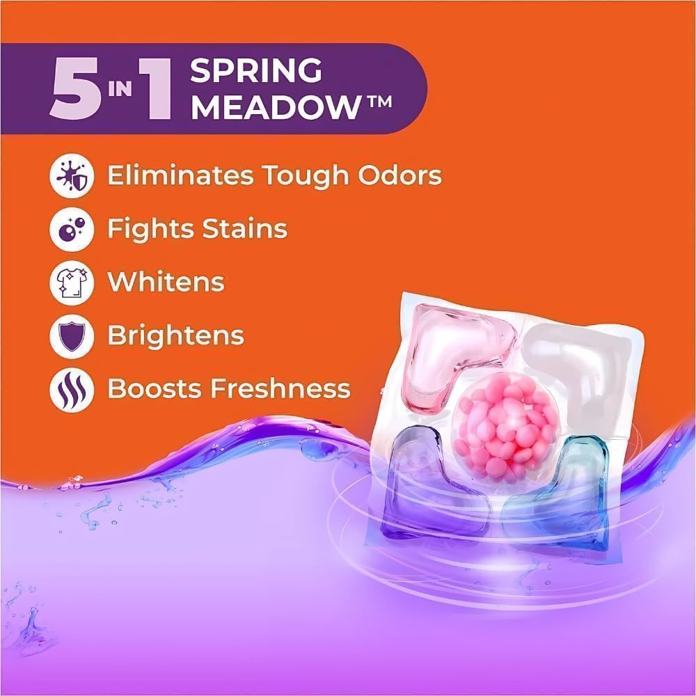 5-in-1 Laundry PowerPods Pro – Ultra Cleaning | Long Lasting Freshnes Pack Of 30