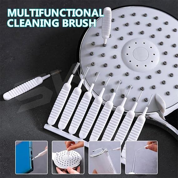 10 PCS SHOWER HEAD CLEANING BRUSH REUSABLE SMALL BRUSH PHONE HOLE ETC.
