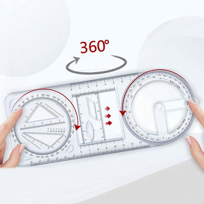 Multi-Functional Geometry Ruler | ⭐⭐⭐⭐⭐4.9/5 Buy1 get 1 Free