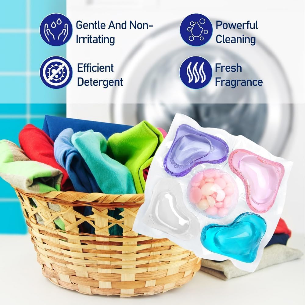 5-in-1 Laundry PowerPods Pro – Ultra Cleaning | Long Lasting Freshnes Pack Of 30