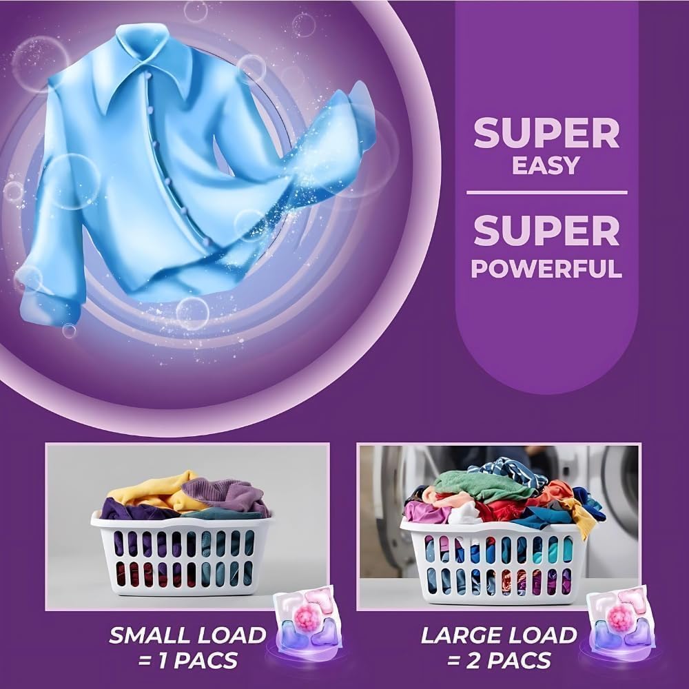 5-in-1 Laundry PowerPods Pro – Ultra Cleaning | Long Lasting Freshnes Pack Of 30