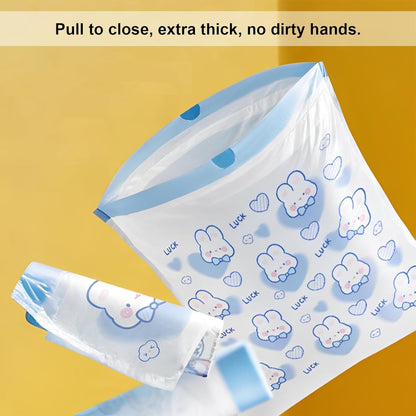 CleanMate Drawstring Bags - Disposable Garbage Bag 1 Roll (100 Pieces)