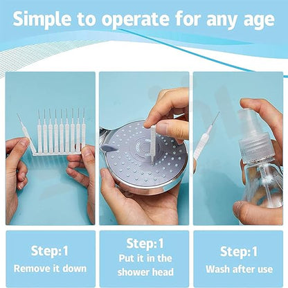 10 PCS SHOWER HEAD CLEANING BRUSH REUSABLE SMALL BRUSH PHONE HOLE ETC.