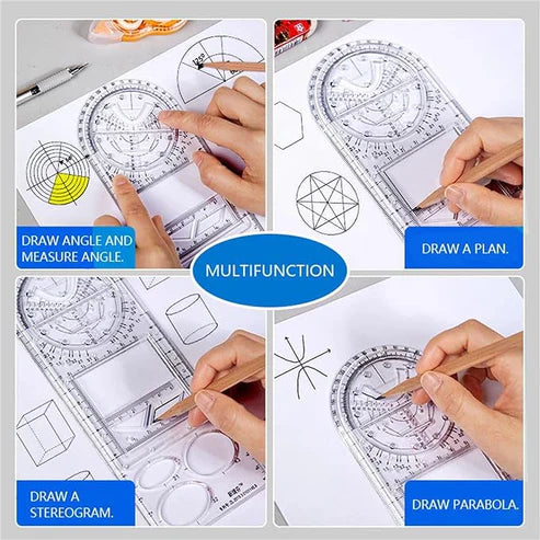 Multi-Functional Geometry Ruler | ⭐⭐⭐⭐⭐4.9/5 Buy1 get 1 Free