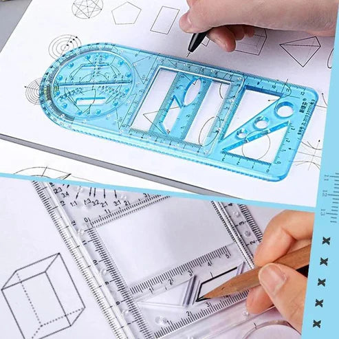Multi-Functional Geometry Ruler | ⭐⭐⭐⭐⭐4.9/5 Buy1 get 1 Free