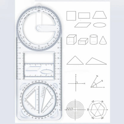 Multi-Functional Geometry Ruler | ⭐⭐⭐⭐⭐4.9/5 Buy1 get 1 Free