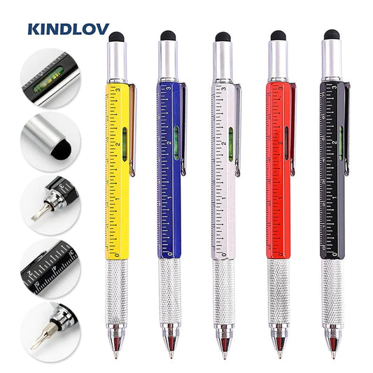 7 IN 1 MULTIFUNCTIONAL BALLPOINT SCREWDRIVER TOUCH MEASURING PEN