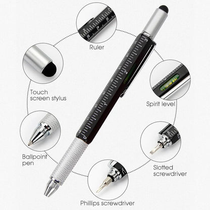 7 IN 1 MULTIFUNCTIONAL BALLPOINT SCREWDRIVER TOUCH MEASURING PEN