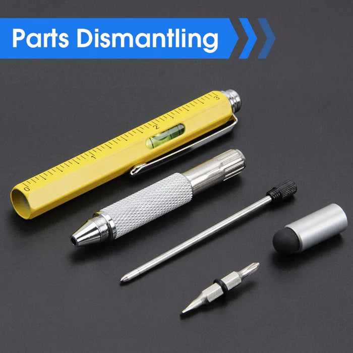 7 IN 1 MULTIFUNCTIONAL BALLPOINT SCREWDRIVER TOUCH MEASURING PEN