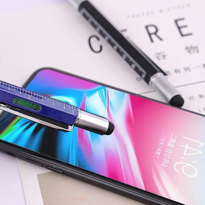 7 IN 1 MULTIFUNCTIONAL BALLPOINT SCREWDRIVER TOUCH MEASURING PEN