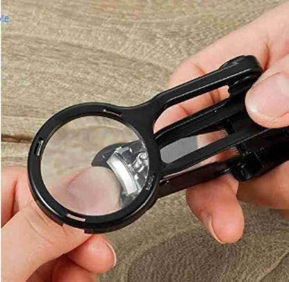 🎁 Stainless Steel Nail Clippers With Magnifying Glass 🎁