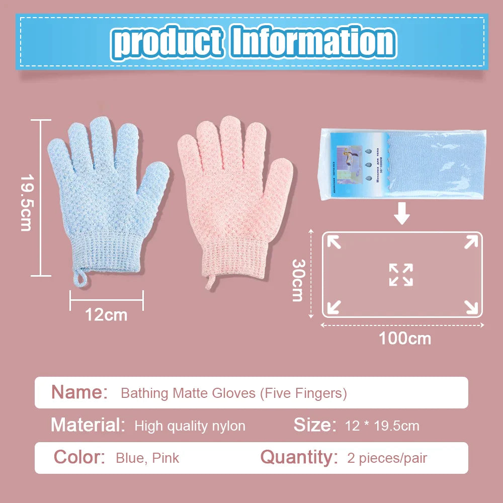 Bath Scrub Gloves Skin Moisturizing SPA Foam( 🎁 1 Pair ) |⭐⭐⭐⭐⭐4.9 - 59K-Review