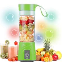 Portable USB Electric Blender Juicer 6 blade 380ml